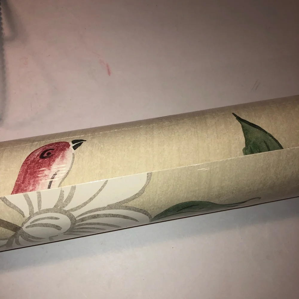 New Anthropologie Zoffany Eleonora Floral Jade Rose Eleonora Wallpaper Wall Art